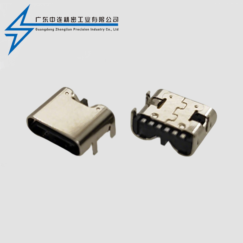 TYPE C Female Seat Single Row 6P SMT