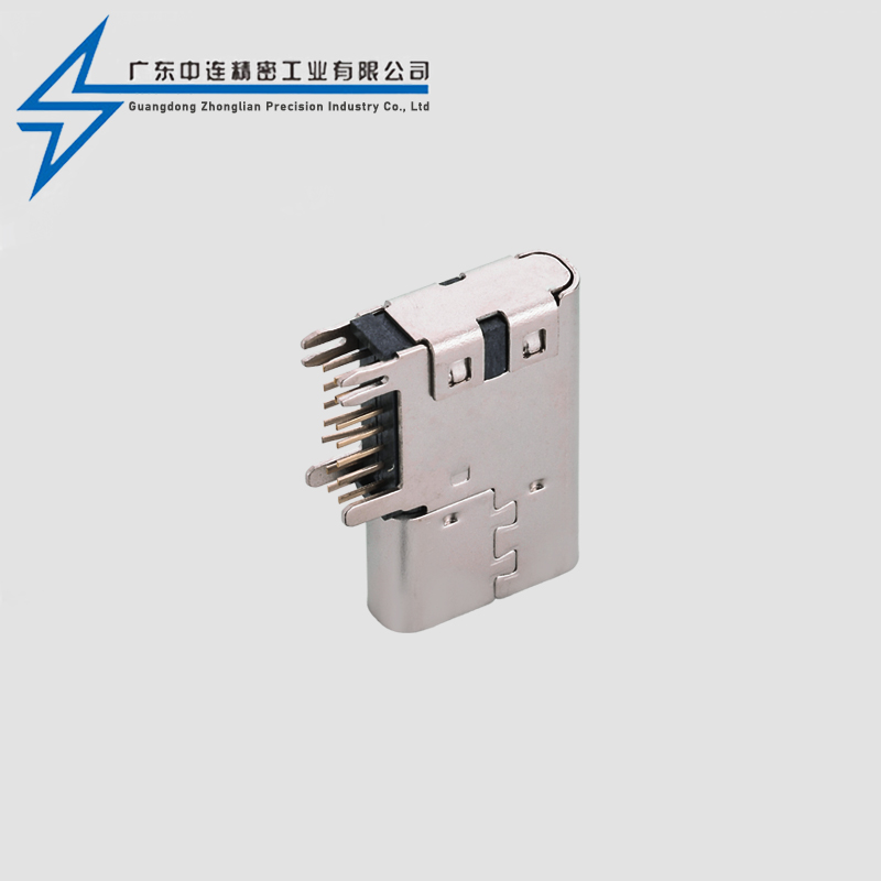 TYPE C female seat 14PIN side plug without padding