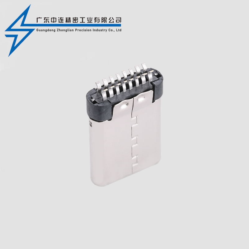 TYPE C Male Head 16P Clamp Riveted Sheath Single Head