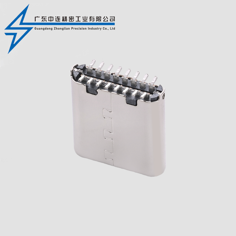 TYPE C Male Head 16P Stand up Adhesive 8.65H
