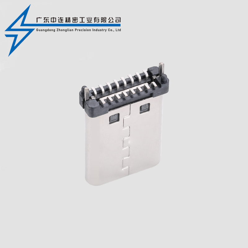TYPE C male head 16P upright sticker 11.1H footless