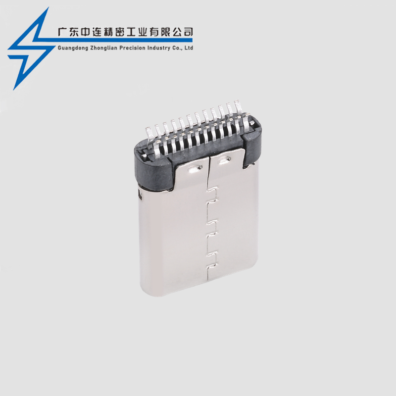 TYPE C Male 24P Clamp Riveted Sheath Single Head