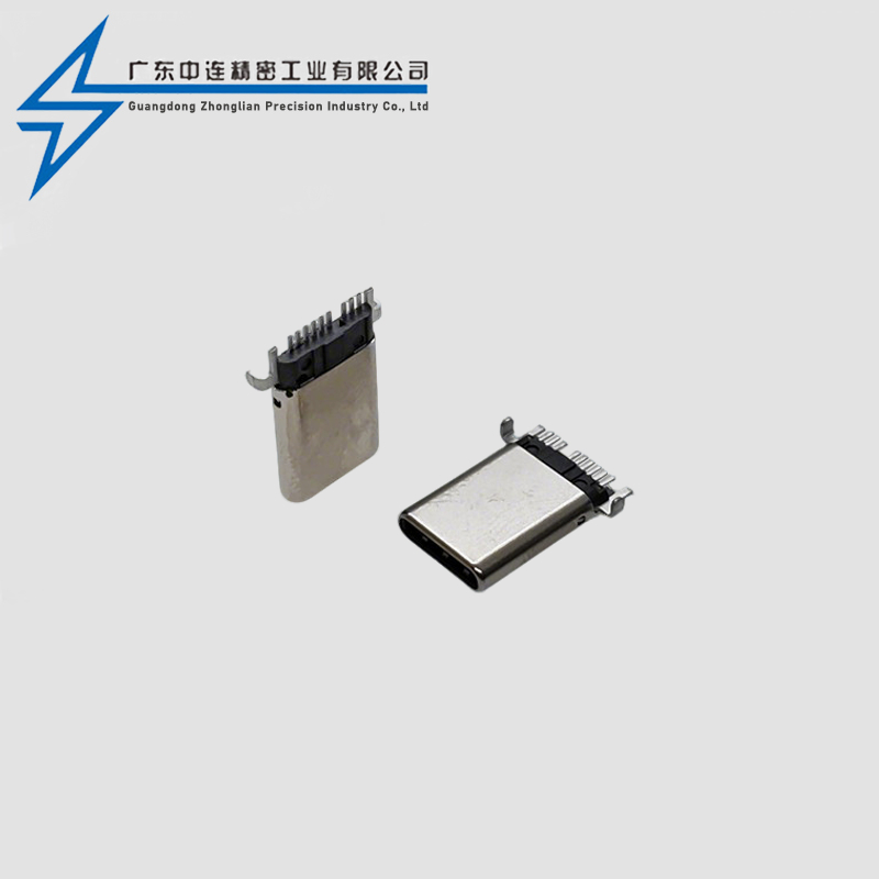 TYPE C Male Head 9P SMT with Pin Stretch