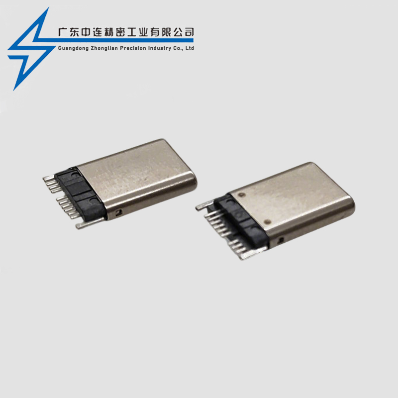TYPE C Male Head Front 8+4P Rear 7+2P Single Row SMT Pin Free