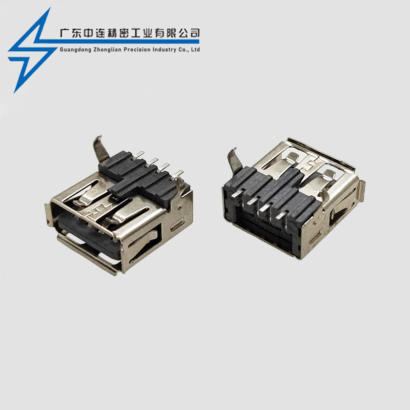 AF bent foot terminal SMT rolled edge LCP gray