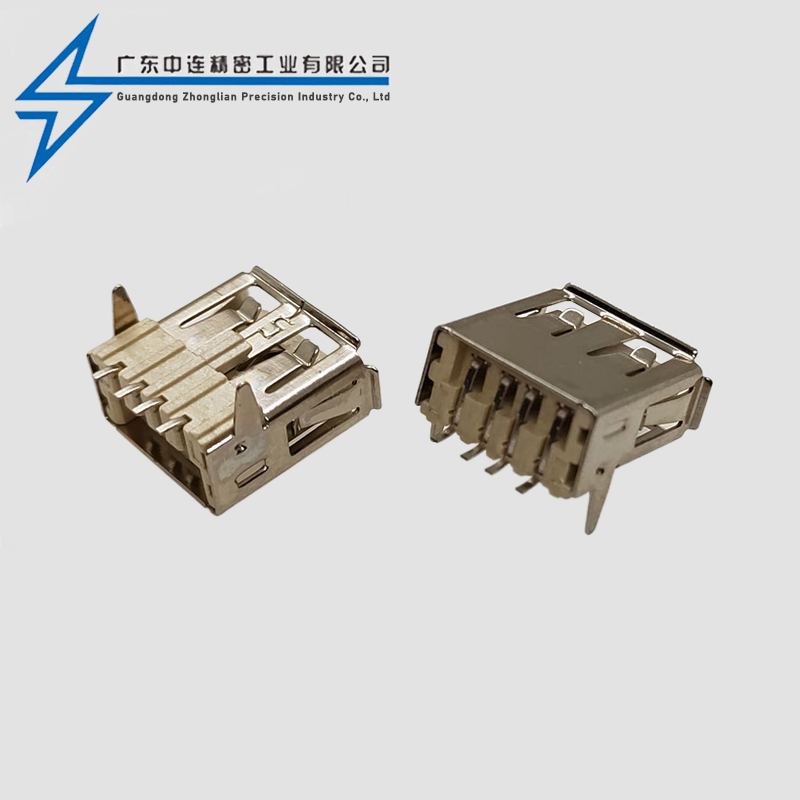 AF straight pin terminal SMT rolled edge LCP beige