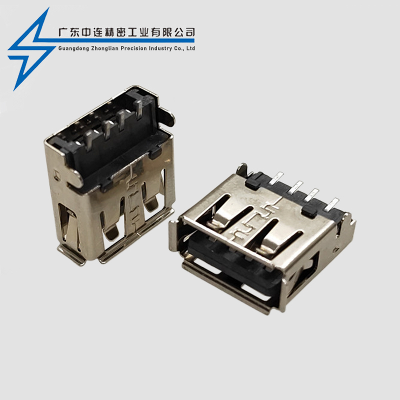AF sinking board terminal SMT short pin rolled edge LCP gray
