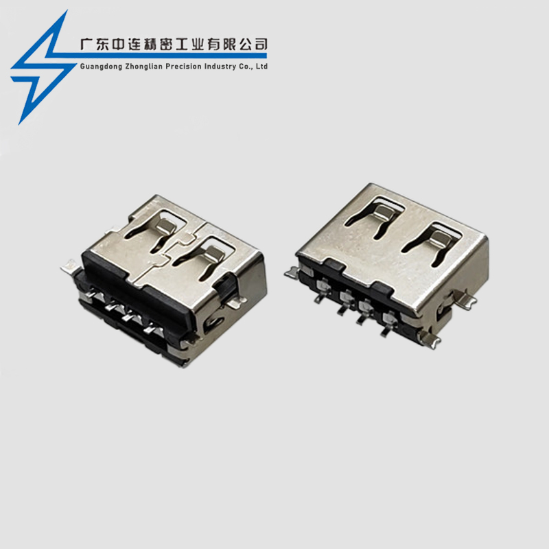 AF short body 11.0 sinking board 1.9 terminal SMT straight edge four pin full paste