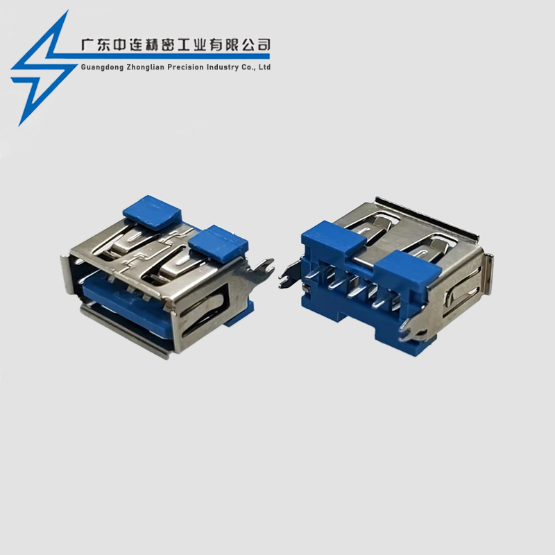 AF180 degree straight insertion short body 10.0 rolled edge blue