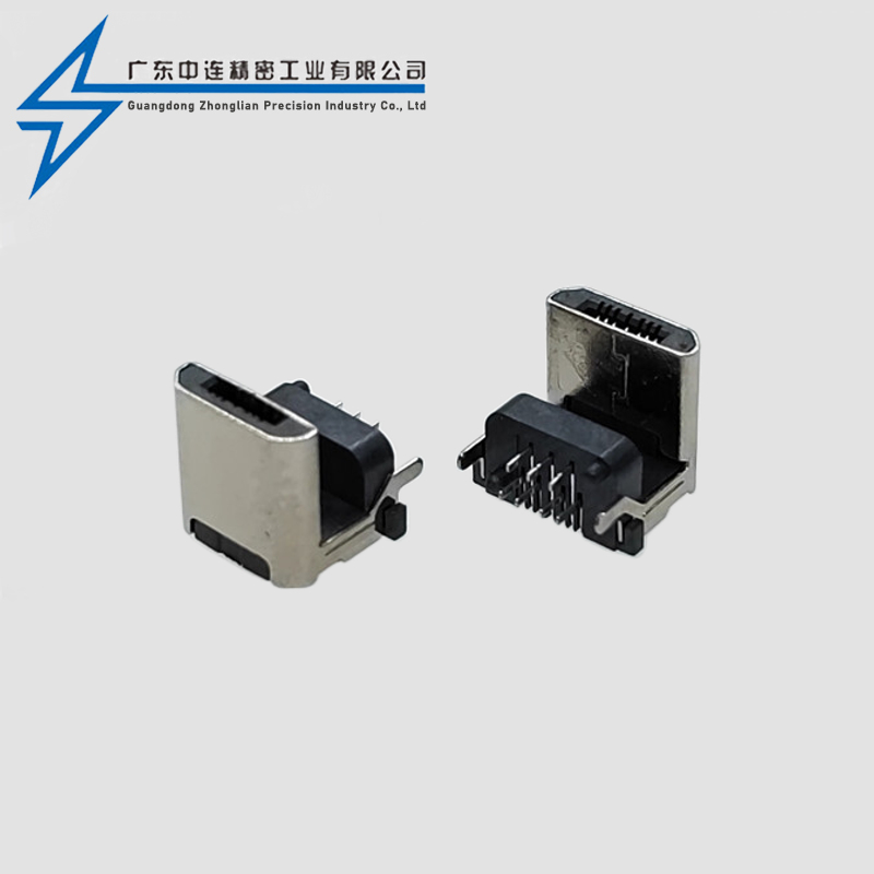 MICRO male 7PIN with column pad height plug board