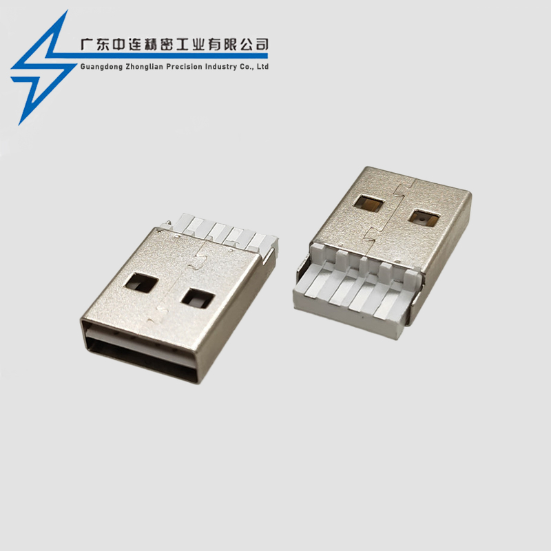 A short body solder wire double-sided plug