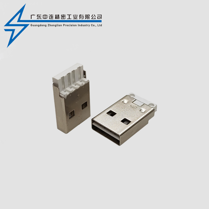 A short body solder wire double-sided plug