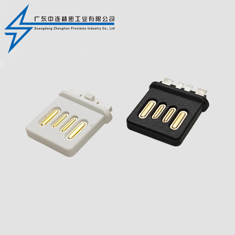 Double sided insertion of A male solder wire with high current and no outer shell, ultra-thin 15.0L
