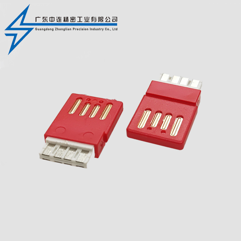 Double sided plug-in high current, shell less, ultra-thin 20.2L A solder wire