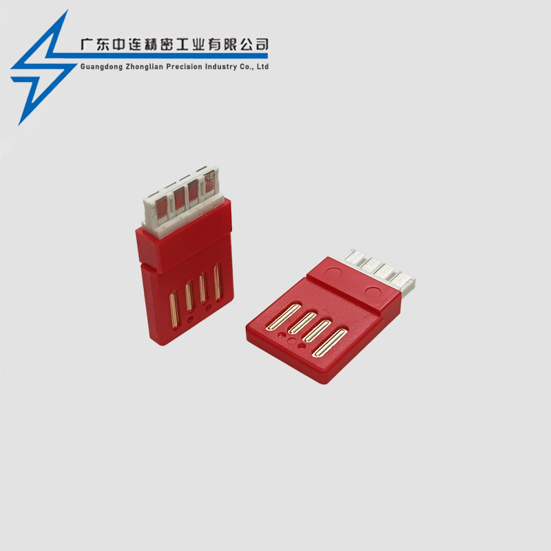 Double sided plug-in high current, shell less, ultra-thin 20.2L A solder wire
