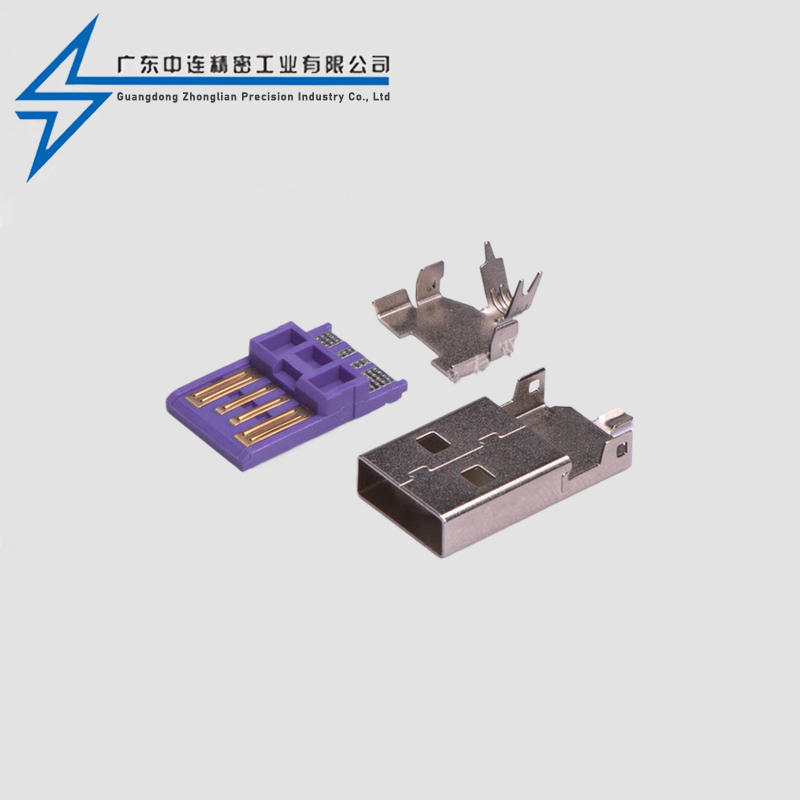 A three piece set of high current purple welding wire