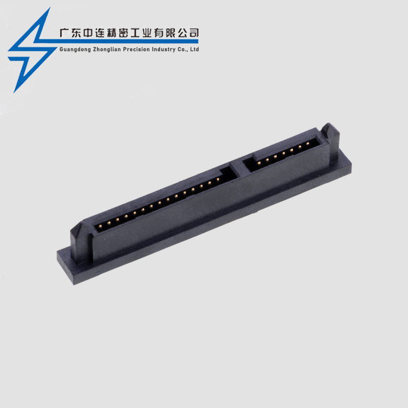 SATA7+15P short body single row 180 degree PC2.4