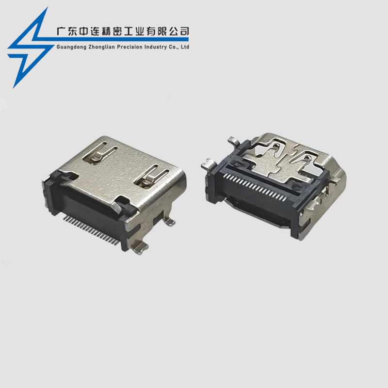 HDMI A TYPE full mount female socket