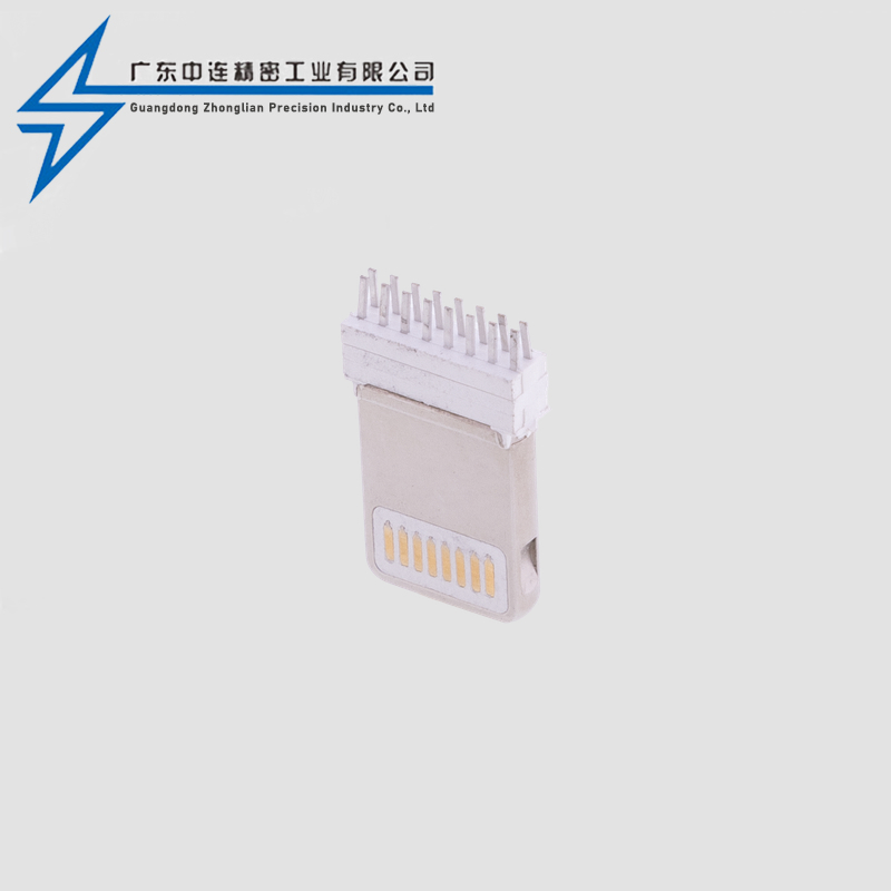 Apple male head clamp with 0.8 wide PIN and no glue wrapping
