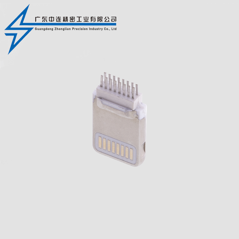 Apple male head clamp with 0.8 narrow PIN and no glue wrapping