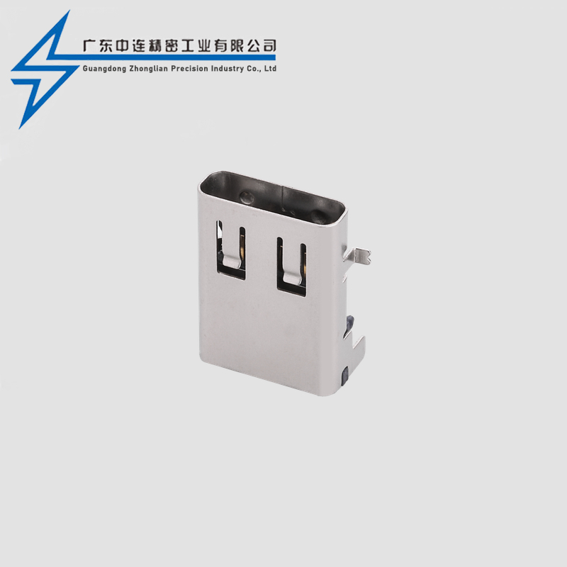 TYPE C Female Seat 24P Front Insertion and Rear Adhesive Length 11.95mm