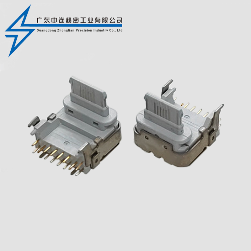 TYPE C female seat 16P 90 degree PD 20W
