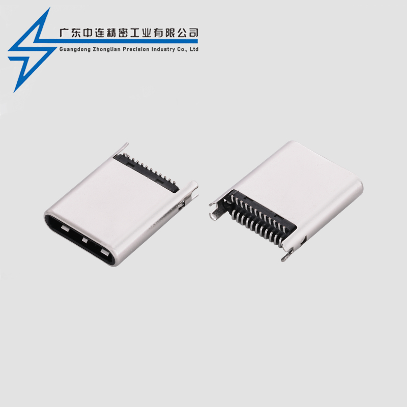 TYPE C Male 24P Stand up Adhesive 8.8H
