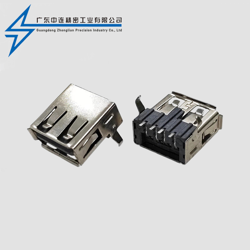 AF bent foot terminal SMT rolled edge LCP gray