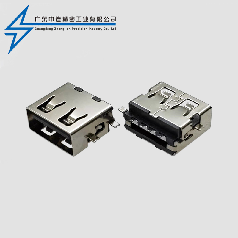 AF short body 11.0 sinking board 1.9 terminal SMT straight edge four pin full paste
