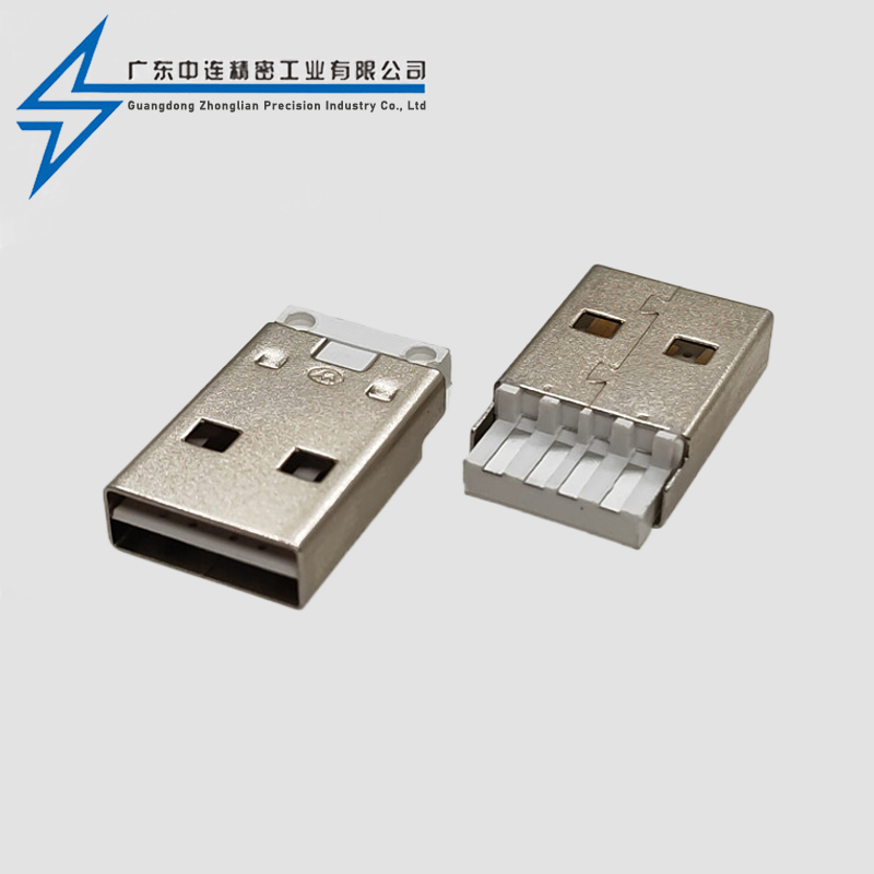 A short body solder wire double-sided plug
