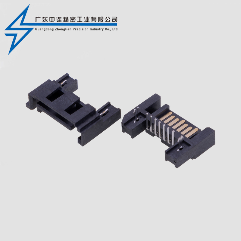 SATA7P90 degree three sided LCP material