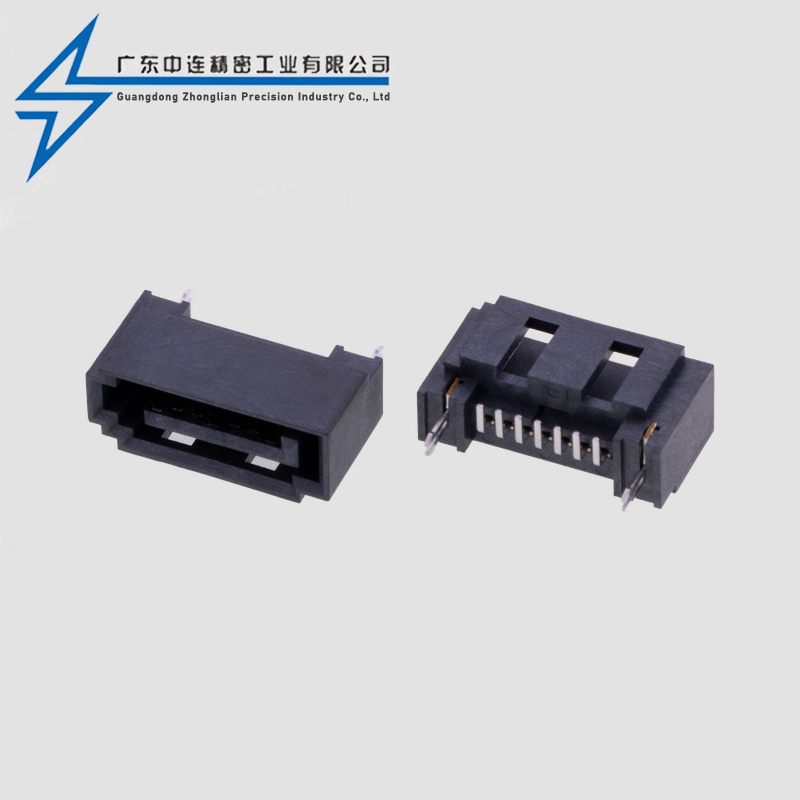 SATA7P full package sunroof A-type vertical SMT with harpoon