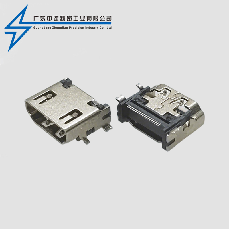 HDMI A TYPE full mount female socket